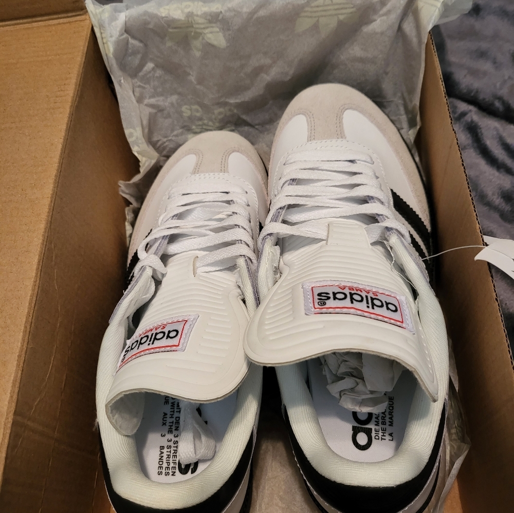 **SOLD ** Adidas Samba Classic White Women 6/Men/Youth 4.5 - Picture 7 of 14